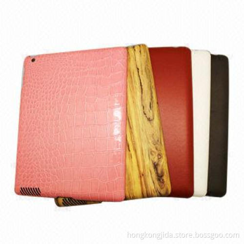 Plastic Cases for iPad 3 with PU Finish, Customized Colors are Accepted, Good for Promotional Gifts